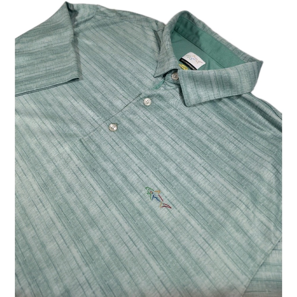 Greg‎ Norman Green Men's Play Dry  Golf Shirt in Excellent Condition Size XXL